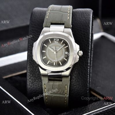 Copy Patek Philippe Lady Nautilus Watches Gray Gradient Dial 32mm